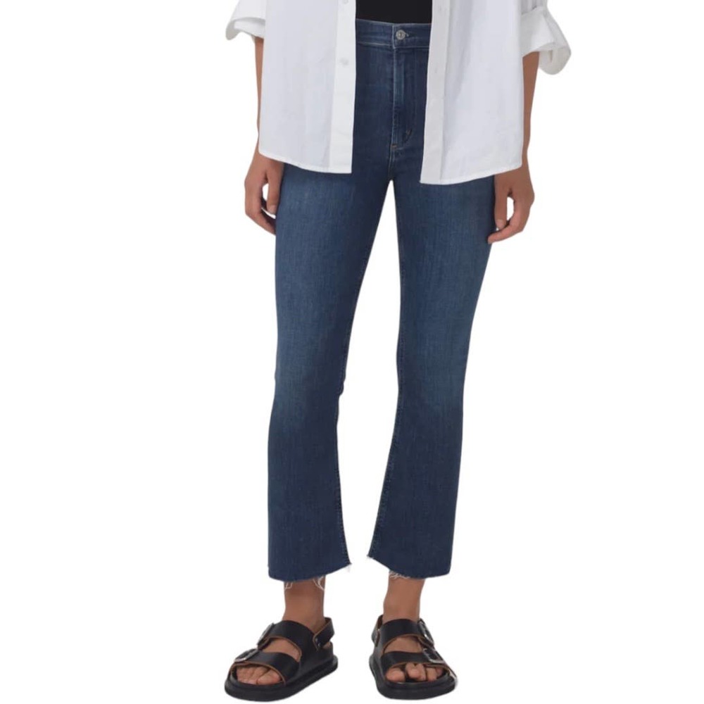 Citizens Of Humanity Women's Isola Cropped Boot Jean Undercurrent NWT Size 34